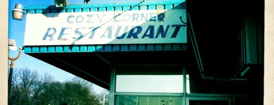 Cozy Corner is one of "Diners, Drive-Ins & Dives" (Part 2, KY - TN).