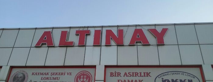 Altınay Lokum & Cumhuriyet Sucuk Evi is one of Posti salvati di Hakan.