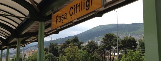 Paşa Çiftliği Metro İstasyonu is one of M2 Üniversite - Kestel Metro Hattı.