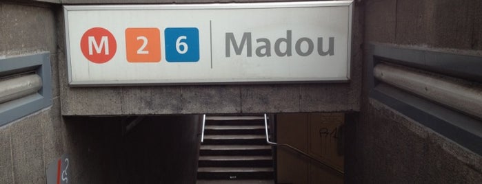 Madou (MIVB | De Lijn) is one of Belgium / Brussels / Subway / Line 2.
