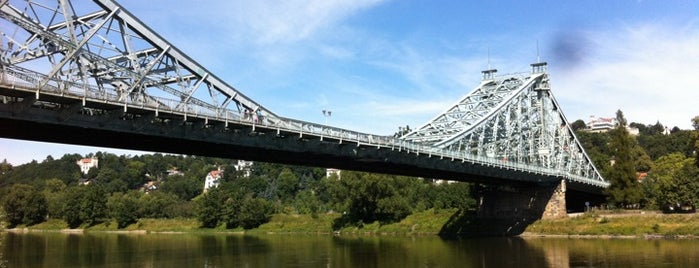 Loschwitz 'Blue Miracle' Bridge is one of Dresden favs.