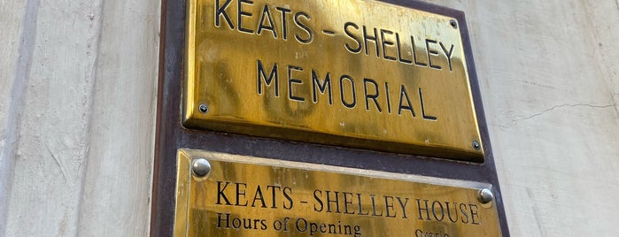 Keats-Shelley Memorial House is one of Rome Sightseeing.