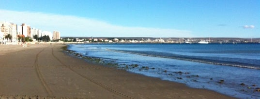 Playa de Puerto Madryn is one of Tempat yang Disukai Martin.