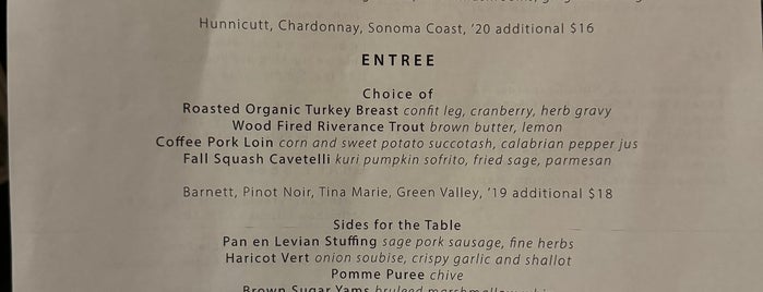 Harvest Table is one of North of SF.