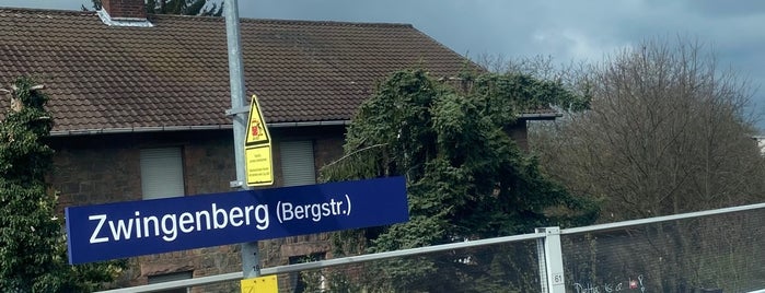 Bahnhof Zwingenberg (Bergstr) is one of Bahnhöfe BM Darmstadt.