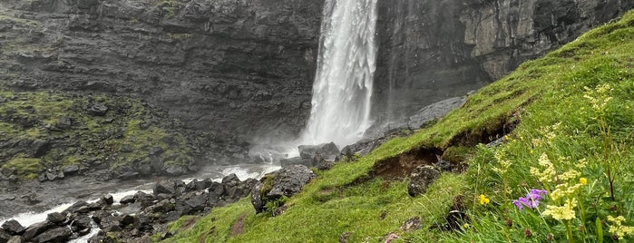 Fossá Waterfall is one of Faroe Island.