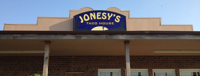 Jonesy's Taco House is one of 20 favorite restaurants.
