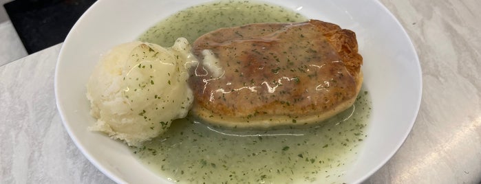 Cockneys Pie & Mash is one of [London] - Food - Pie and Mash.