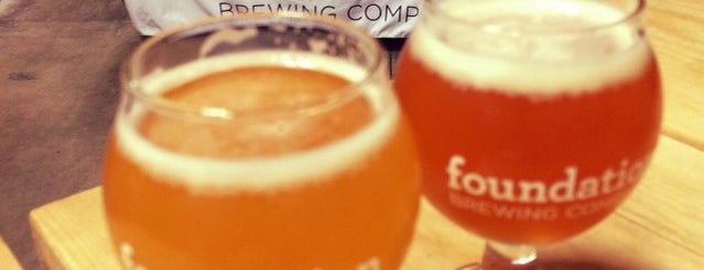 Foundation Brewing Company is one of Tempat yang Disukai Ian.