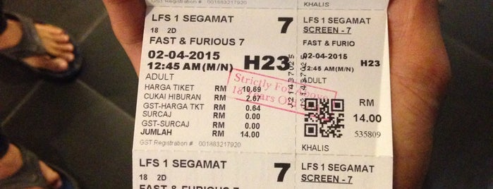 Lotus five star cinemas is one of Wajib Tayang (Cinemas in Malaysia).