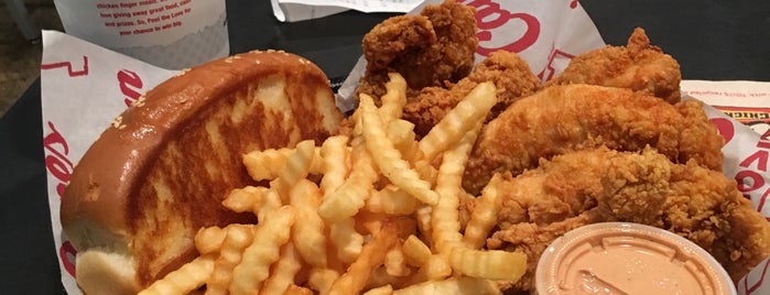 Raising Cane's Chicken Fingers is one of Rj’s Liked Places.
