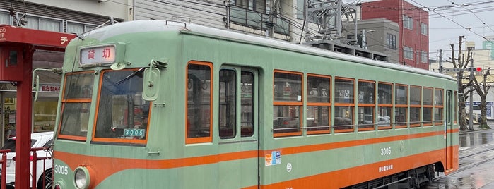 Higashiyama-Okaden musium Tram Station is one of 路面電車.