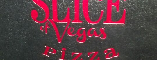 Slice of Vegas Pizza is one of Lugares favoritos de Andrea.