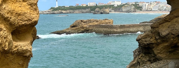 Rocher de la Vierge is one of NYT: 36 Hours in Biarritz.