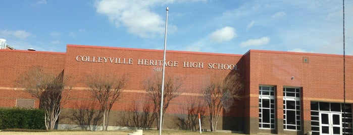 Colleyville Heritage High School is one of Orte, die Mike gefallen.