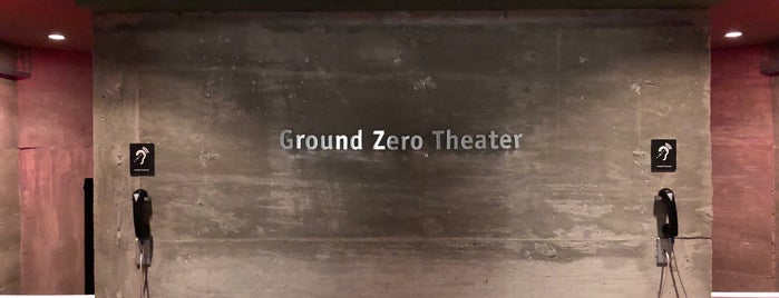 ground zero theater is one of Locais curtidos por Zachary.
