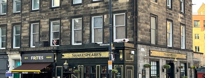 Shakespeare's Bar is one of Edinburgh.