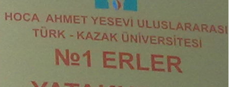 Ahmet Yesevi Universitesi Erler Yatakhanesi A332