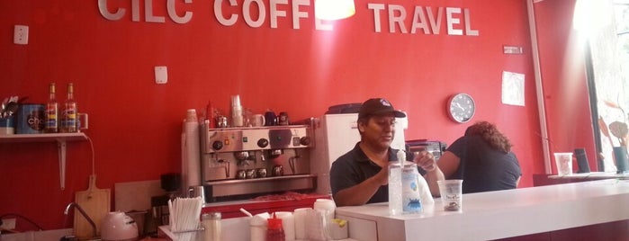 The coffee travel is one of Tempat yang Disukai Sara.