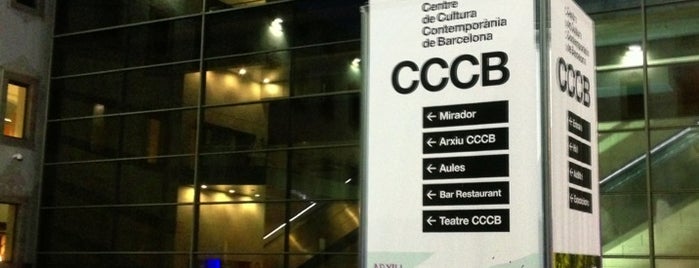 Centre de Cultura Contemporània de Barcelona (CCCB) is one of MOB - Weekends for fun.