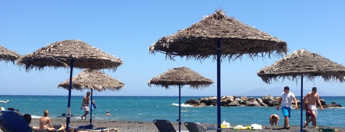 Kamari Beach is one of Island hopping Greece.