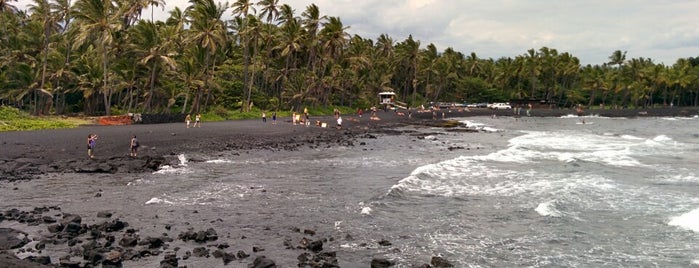 Punalu'u Black Sand Beach is one of Hawai'i Essentials.