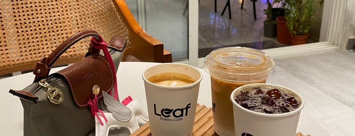Leaf Bakery Cafe is one of Coffee, tea & sweets (Khobar).