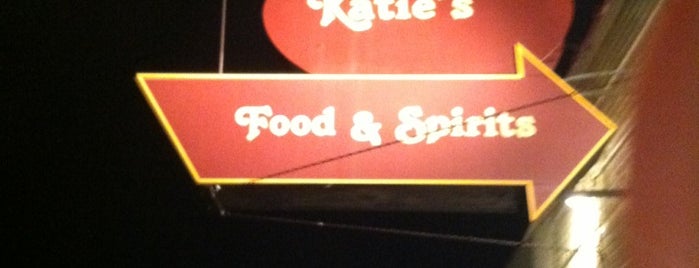 Katie's Food & Spirits is one of Lugares favoritos de Ashley.