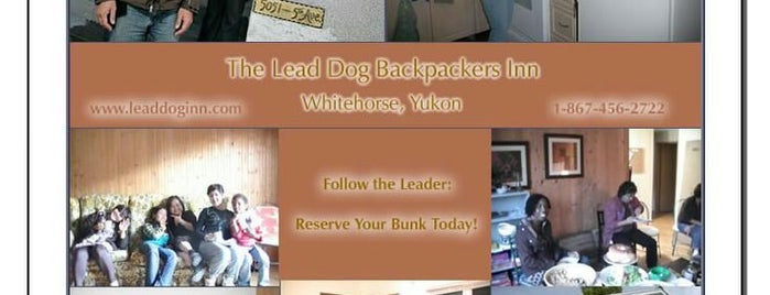 The Lead Dog is one of Backpackers Hostels Canada Members 2014.