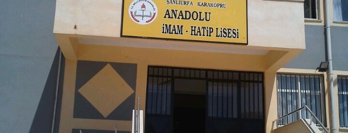 karaköprü anadolu imam hatip lisesi is one of Yapılacak.