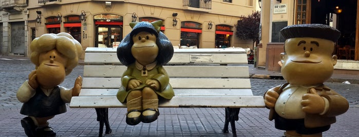 Monumento a Mafalda, Susanita y Manolito is one of Paseo de la Historieta.