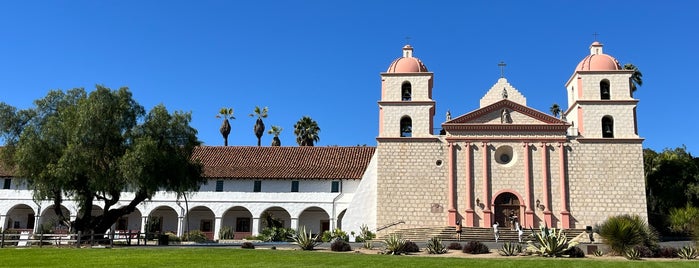 Santa Barbara Mission Church is one of seen onscreen.