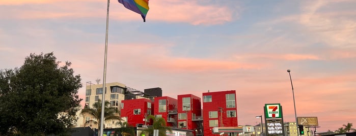 GLBT Rainbow Pride Flag-Hillcrest is one of Night on the Town.