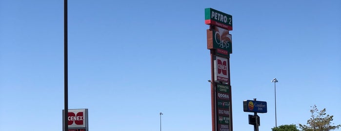 Oasis Travel Center is one of Truck stops with pizza.