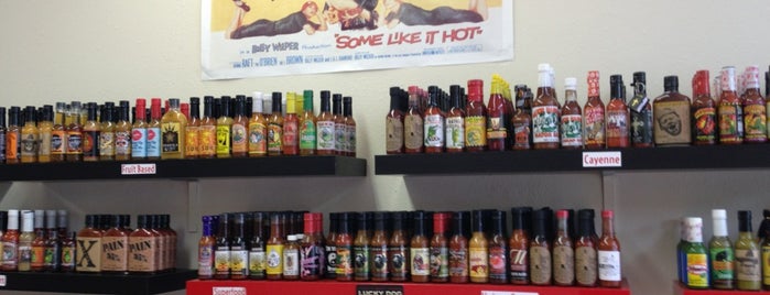 HEAT Hot Sauce Shop is one of Tempat yang Disukai Byron.