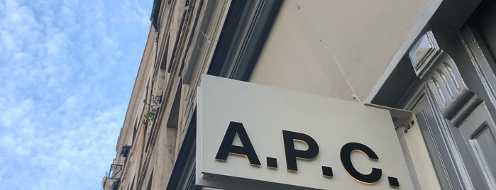 A.P.C. is one of London/Paris.