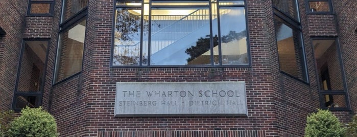 The Wharton School is one of Philadelphia, Pennsylvania.