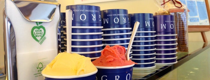 Grom gelateria is one of GROM Ice Cream - gelateria worldwide.