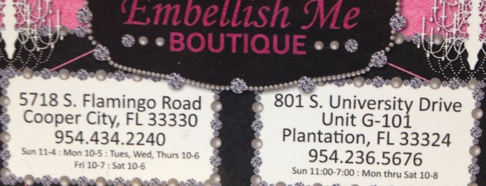 Embellish Me Boutique is one of Brandie.