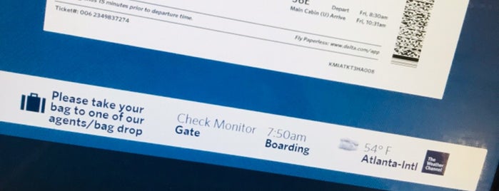 Delta Air Lines Ticket Counter is one of Petra'nın Beğendiği Mekanlar.