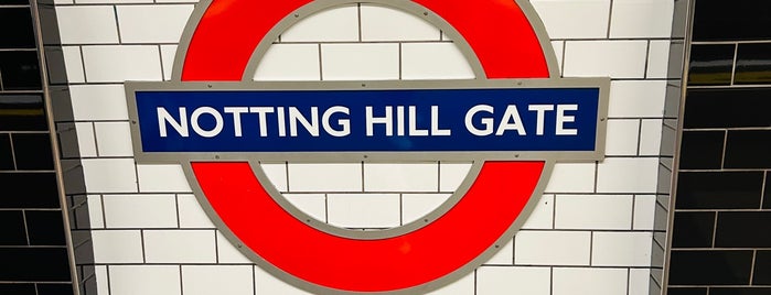 Notting Hill Gate London Underground Station is one of UK.