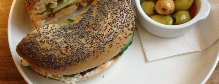 Bagelbar is one of Antwerp food.