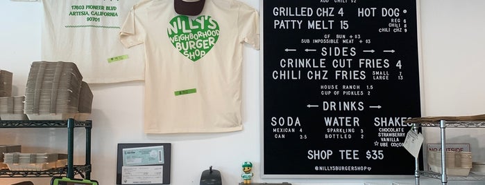Nillys Neighborhood Burger Shop is one of 1 Restaurants to Try - LB.