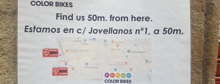 Color Bikes is one of Barcelona to go.