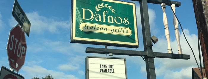 Dafno's Italian Grille is one of Savvy at work.