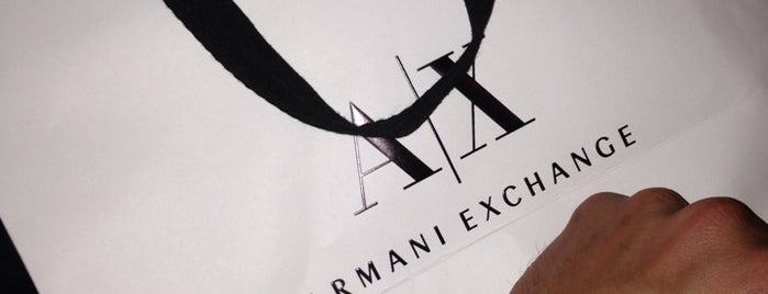 Armani Exchange is one of Tempat yang Disukai Janine.
