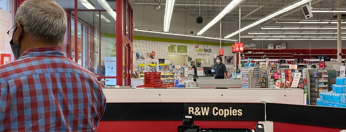 Staples is one of Places that do work.