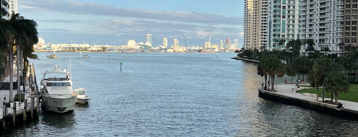 Brickell Ave Bridge is one of places.