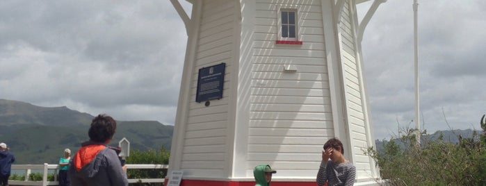 Akaroa Head Lighthouse is one of Lieux qui ont plu à Brian.