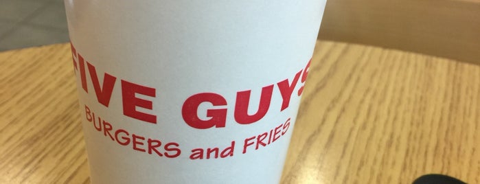 Five Guys is one of Favorite food places!!.